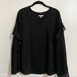 Emma & Olivia Black Formal Blouse